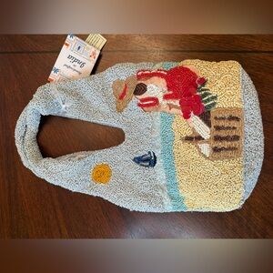 Viral Beaded Bag Handcrafted In India Beach Scene Woman Beaded Hobo Bag NWT